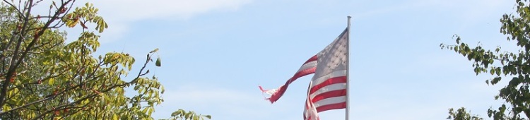 Netanjahu’s Rede vor dem US-Kongress Zerfledderte US Flagge