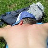 Gesellschaft & Arbeitsleben Beim Sonnenbaden