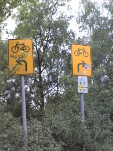 fahrrad weg schilder