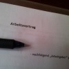 Leben um zu Arbeiten Arbeitsvertrag