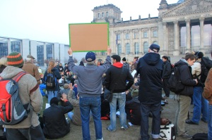 Demo vor Bundestag