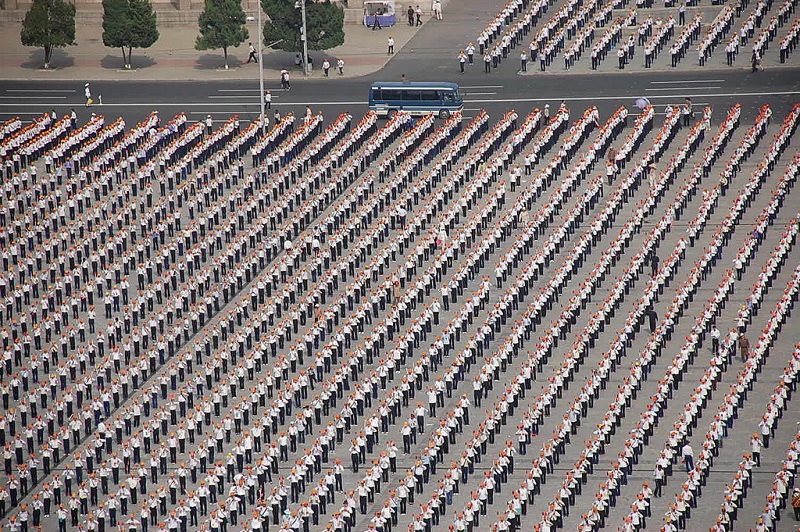 Kim Il-sung Platz in Pyongyang Nordkorea