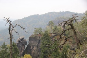 Ausblick Elbsandsteingebirge