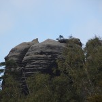 Ausblick auf Felsformationen Elbsandsteingebirge