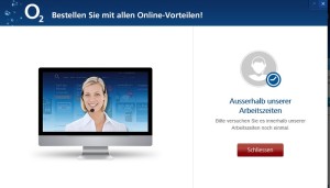 o2 ausser betrieb