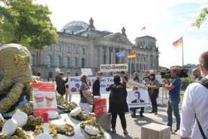 Demonstration Digitalcourage vor Bundestag