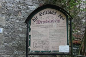 Burgtafel Wendelstein mit Grundriss