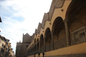 Arkaden Eingang Santa Croce Florenz