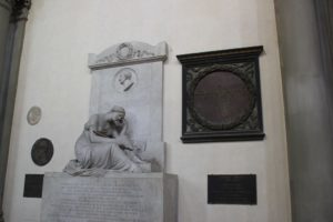 DaVinci Denkmal Santa Croce Florenz