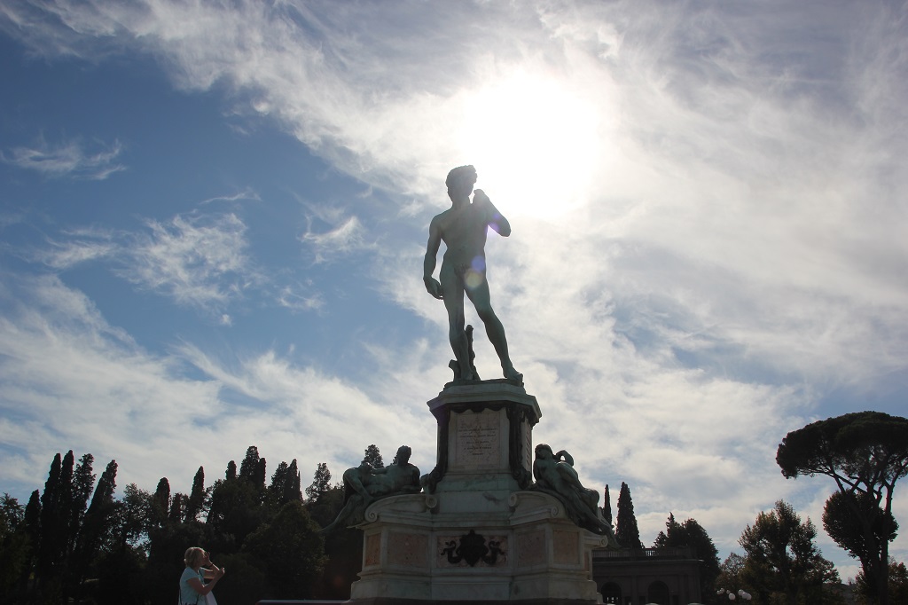 Statue Kopie David Florenz Piazzale Michelangelo