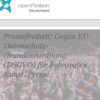 Was ist mit meinem Datenschutz? Screenshot Petition gegen DSGVO