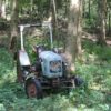 Erpressung durch die Bauernlobby Traktor im Wald