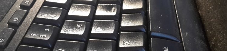 Ergonomie am Arbeitsplatz Tastatur