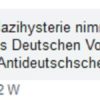 Keine Toleranz gegenüber “AfD” Nazi Spruch auf Facebook