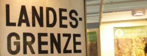 Landesgrenze Schild