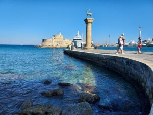 Hafen Rhodos wo der Koloss stand