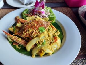 Thai Essen Krabbe Khao Lak Thailand