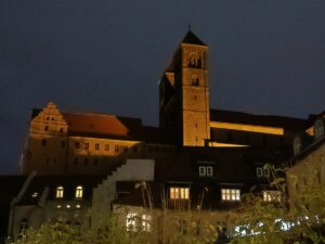 Altstadt Quedlinburg Schlossberg bei Nacht